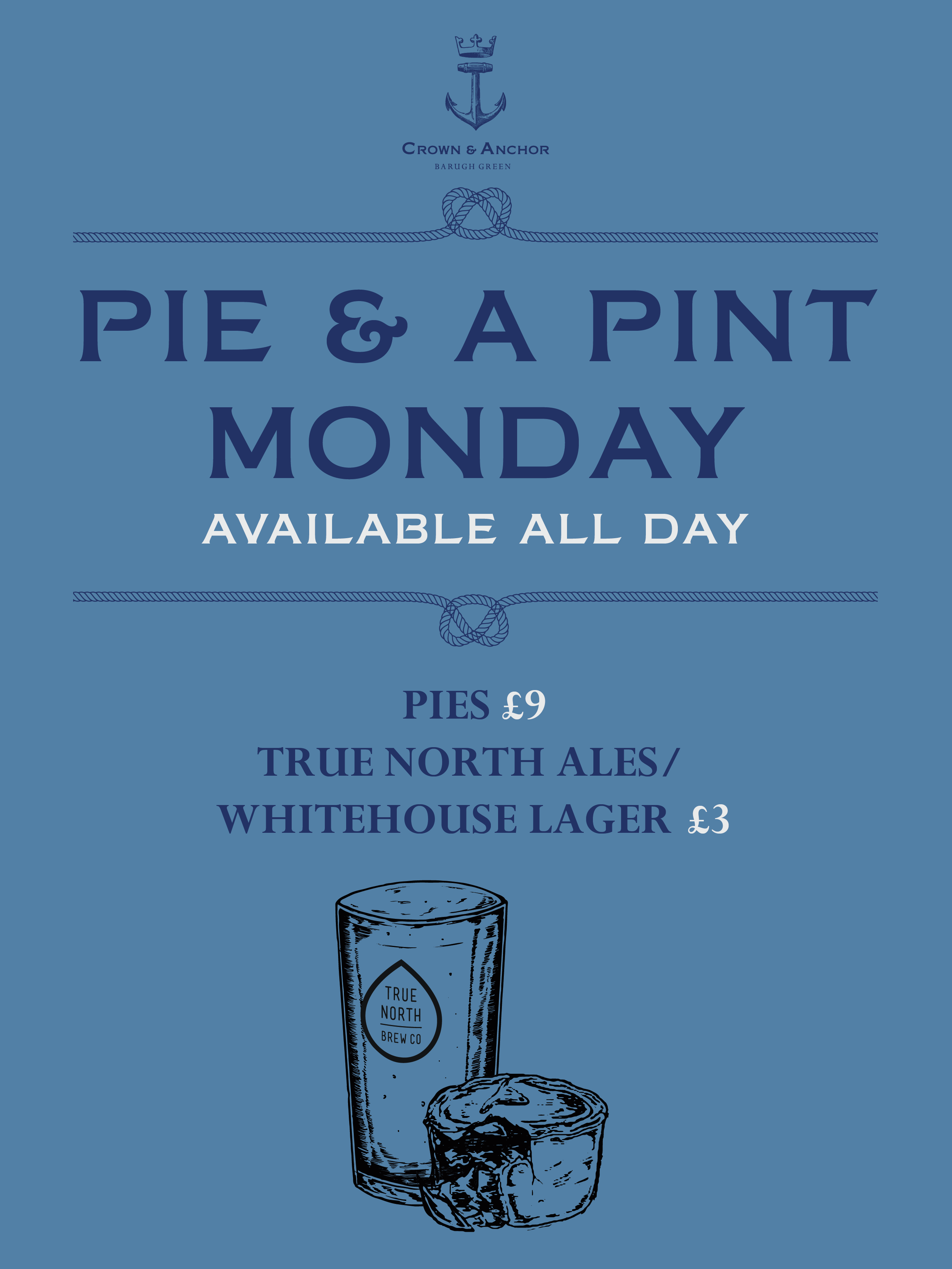 Pie Monday at The Crown & Anchor