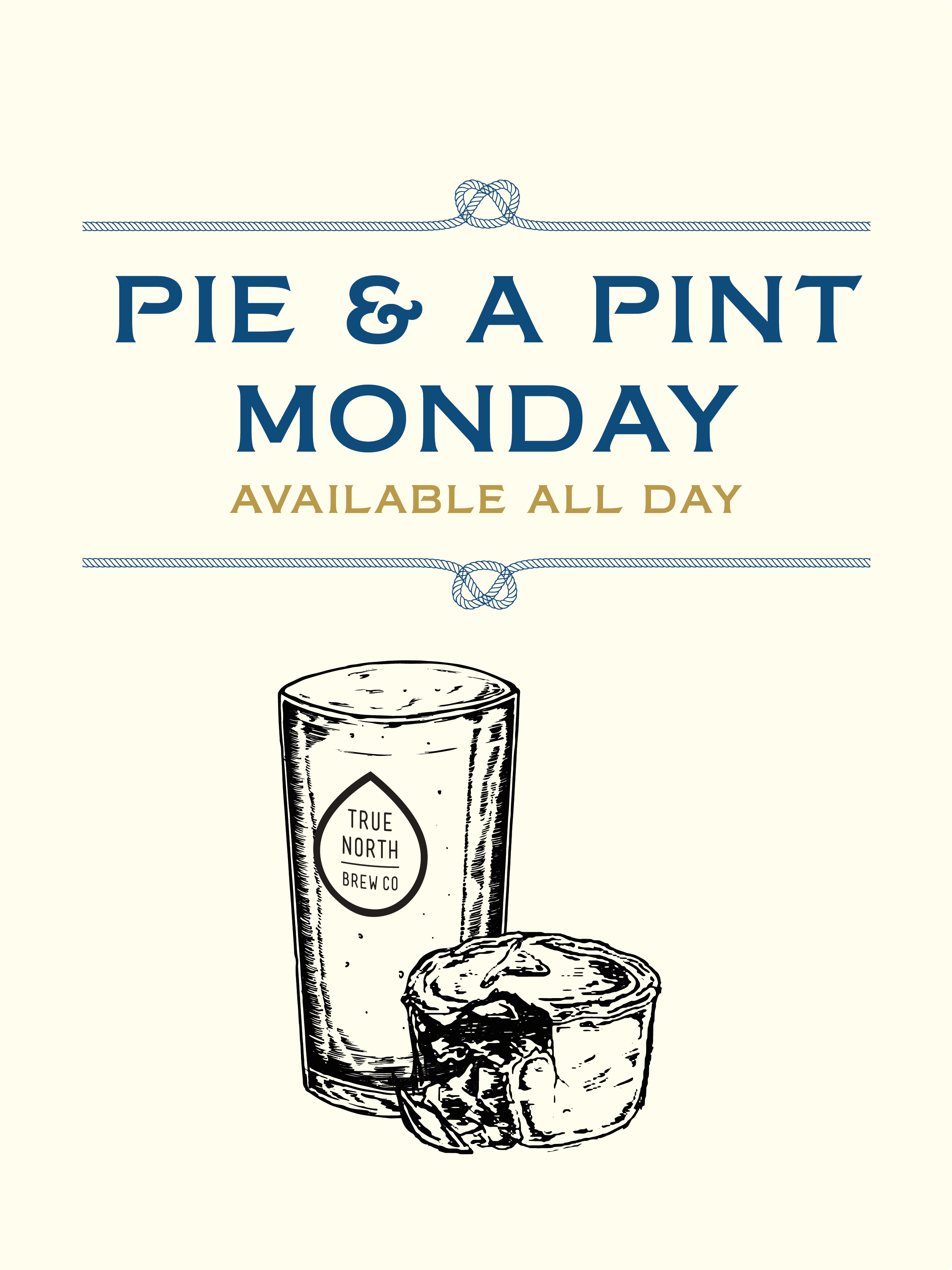 Pie & A Pint Monday at The Crown & Anchor