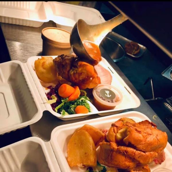 Sunday Roast takeaway at The Crown and Anchor